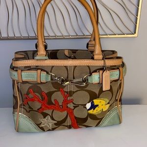 Ocean/Fish Coach Purse- Never been used!